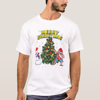 Christmas Dabbing Santa T-shirt