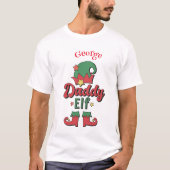 Christmas Daddy Elf customisé t-shirt homme (Devant)