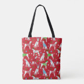 Christmas Dalmatian Tote Bag (Achterkant)