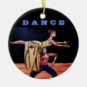 CHRISTMAS DANCE KERAMISCH ORNAMENT