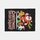 Christmas Dash Squad Running Runner Marathon Team  Fleece Deken (Voorkant (Horizontaal))