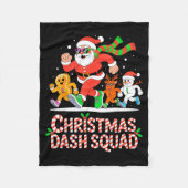 Christmas Dash Squad Running Runner Marathon Team Fleece Deken (Voorkant)