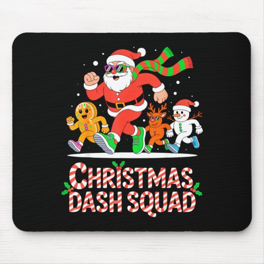 Christmas Dash Squad Running Runner Marathon Team  Muismat (Voorkant)