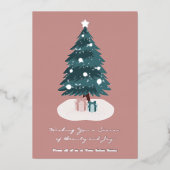 Christmas Day présente Foil Accents Carte de vacan (Recto)