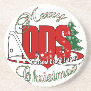 CHRISTMAS DDS Doctor in de tandheelkunde Zandsteen Onderzetter