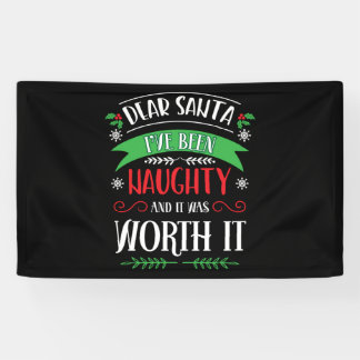 Christmas Dear Santa Ive Been Naughty Funny Xmas Spandoek