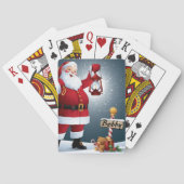 Christmas Deck van kaarten Voeg naam Stocking Stuf (Achterkant)