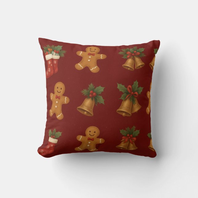 Christmas Decorative Cushion for Holiday Home Kussen (Voorkant)