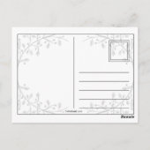 Christmas Deer Carte postale de vacances Invitatio (Dos)