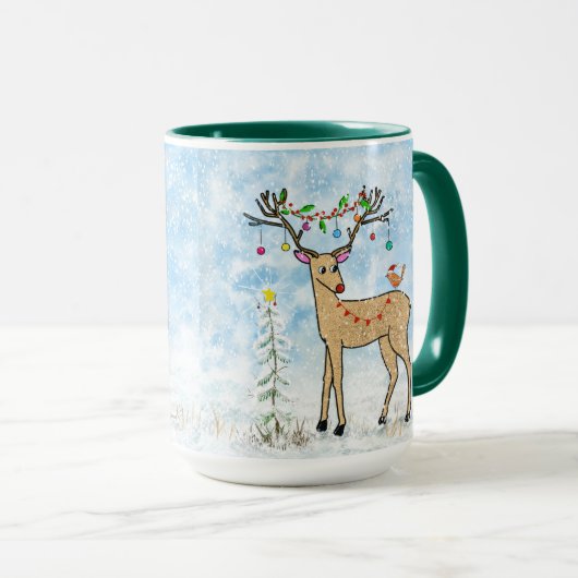 Christmas Deer Mug (Devant droit)