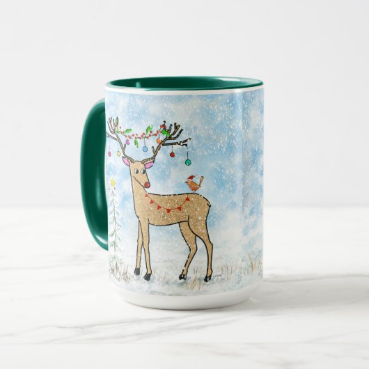 Christmas Deer Mug (Devant gauche)