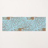 Christmas deer on blue yogamat (Achterkant (horizontaal))
