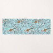 Christmas deer on blue yogamat (Voorkant (horizontaal))