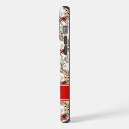Christmas Deer Phone Case | Personalized Name (Côté gauche)