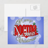 CHRISTMAS DENTIST FEESTDAGENKAART (Voorkant / Achterkant)