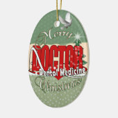 CHRISTMAS DENTIST KERAMISCH ORNAMENT (Links)