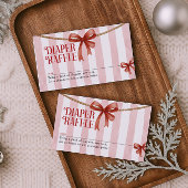 Christmas Diaper Raffle Card Informatiekaartje