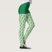 Christmas Dill Pickle wearing a Santa Hat Leggings (Rechts)
