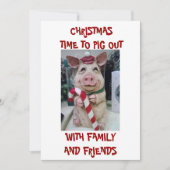 CHRISTMAS DINNER INVITATIE KAART (Voorkant)