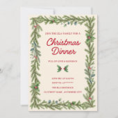 Christmas Dinner Invitation card (Devant)