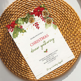 Christmas dinner invitation card  kaart