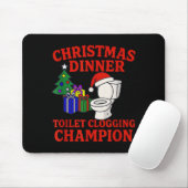 Christmas Dinner Toilet Clogging Chamon _ Funny Ch Muismat (Met muis)