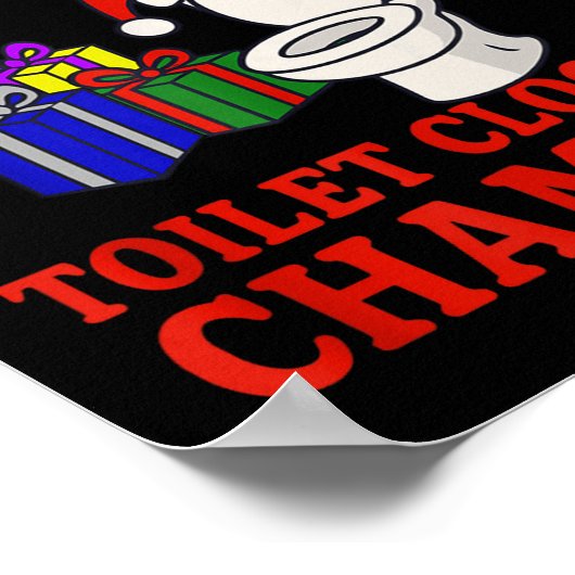 Christmas Dinner Toilet Clogging Chamon _ Funny Ch Poster (Hoek)