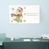Christmas Dinosaur Birthday Party Spandoek (Beurs)