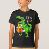 Christmas Dinosaur Shirt Tree Rex Pajamas Xmas Men (Voorkant)