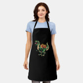 Christmas Dinosaur Tree Lights geschenkdoos Mannen Schort (Gedragen)