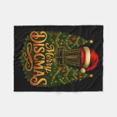 Christmas Disc Golf Merry Discmas Fleece Deken (Voorkant (Horizontaal))