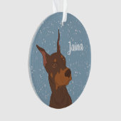 Christmas Doberman Pinscher (devant)