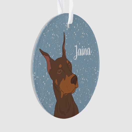 Christmas Doberman Pinscher (devant)
