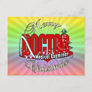 CHRISTMAS DOCTOR MEDICAL EXAMINER FEESTDAGENKAART