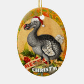 Christmas Dodo Bird Keramisch Ornament (Achterkant)