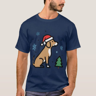 Christmas Dog Cute Santa Puppyee Merry Woofmas Hol T-shirt