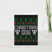 Christmas Dog Dad Sweater Jack Russell Pajama Men Kaart (Voorkant)