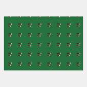 christmas dog inpakpapier vel (Voorkant)