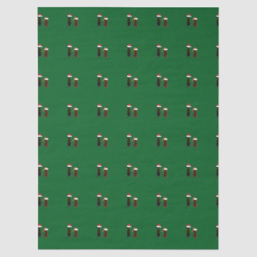 christmas dog tissuepapier (Voorkant)