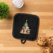 Christmas Dog Tree T-Shirt Cute Funny Puppy Dogs X Pannenlap (Top down)