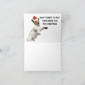 Christmas doggo kaart (Binnen)