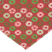 Christmas Donut Holiday Treat Pattern Korte Tafelloper (Hoek)