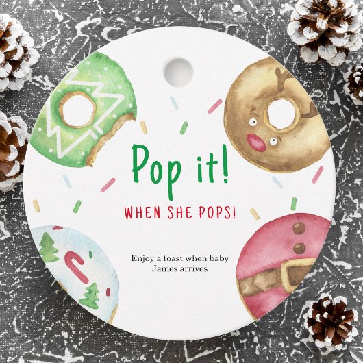 Christmas donuts - Pop het Als ze poppen Bedankjes Labels