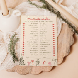 Christmas Doodle He said She said Card Kaart