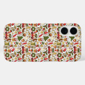 Christmas Doodle iPhone / iPad case (Achterkant (horizontaal))
