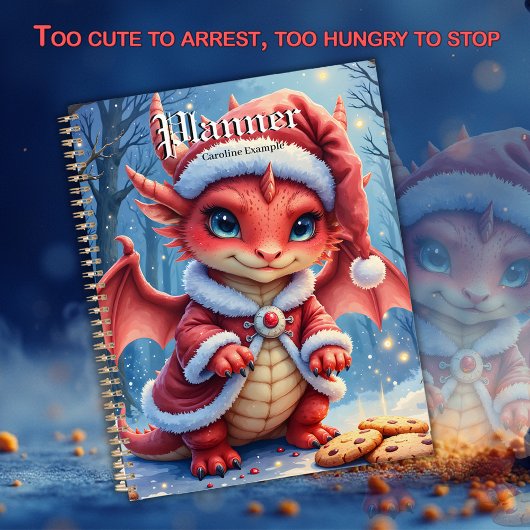 Christmas dragon, too cute to arrest, 