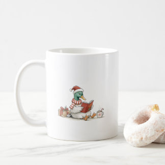Christmas Duck Reading Book for Cozy Holiday Reade Koffiemok