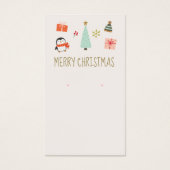 Christmas Earring Logo Display Kaart (Voorkant)