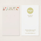 Christmas Earring Logo Display Kaart (Voorkant /achterkant)