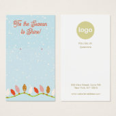 Christmas Earring Logo Display Kaart (Voorkant /achterkant)